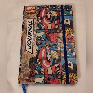 Marvel Comic Book Journal with Red and Blue Cover